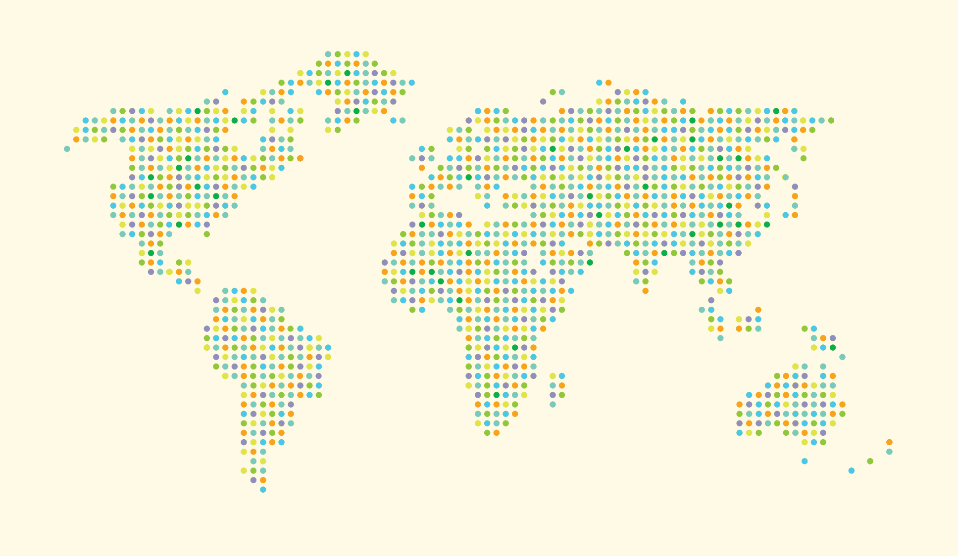 World Map Dots